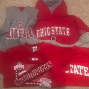 Ohio State Hoodie and shirt lot youth 12-14